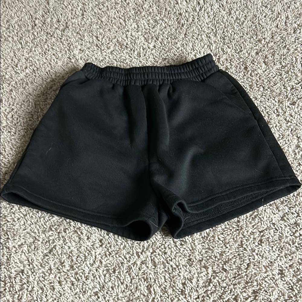 SHEIN Black Athletic Shorts Elastic Waistband